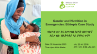 Gender and Nutrition in Emergencies: Ethiopia Case Study