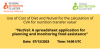 NutVal: A spreadsheet application for  planning and monitoring food assistance
