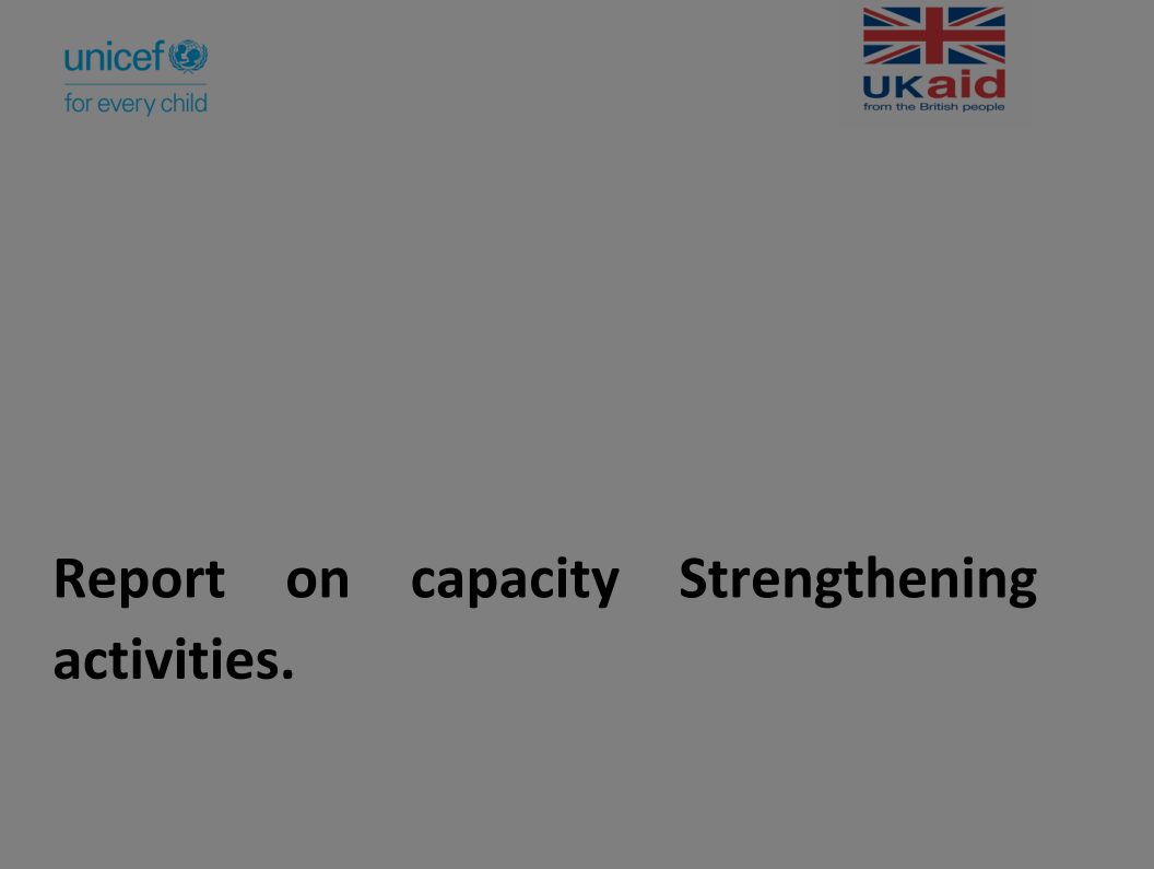 CMAM capacity Strengthening Activity Report