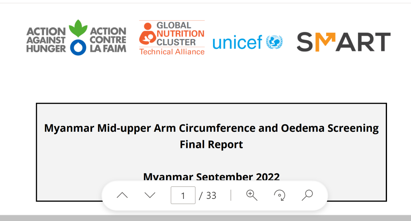 Myanmar-MUAC and Oedema Screening report