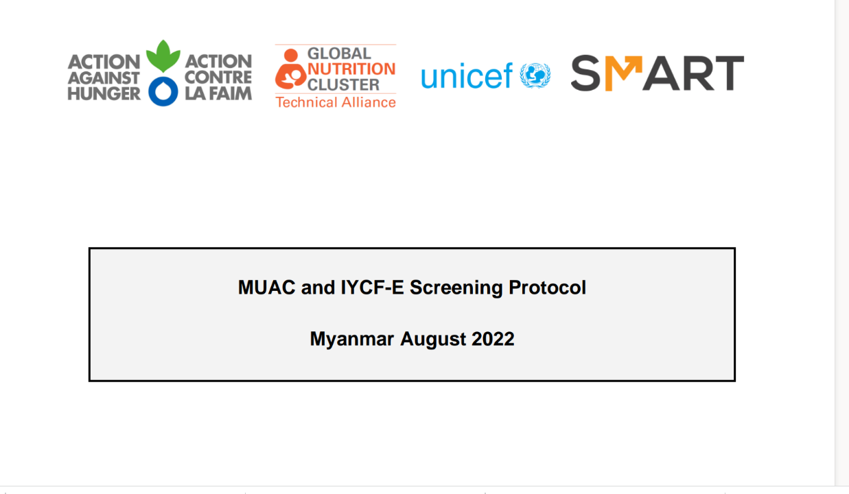 Myanmar-MUAC and IYCF-E screening protocol 