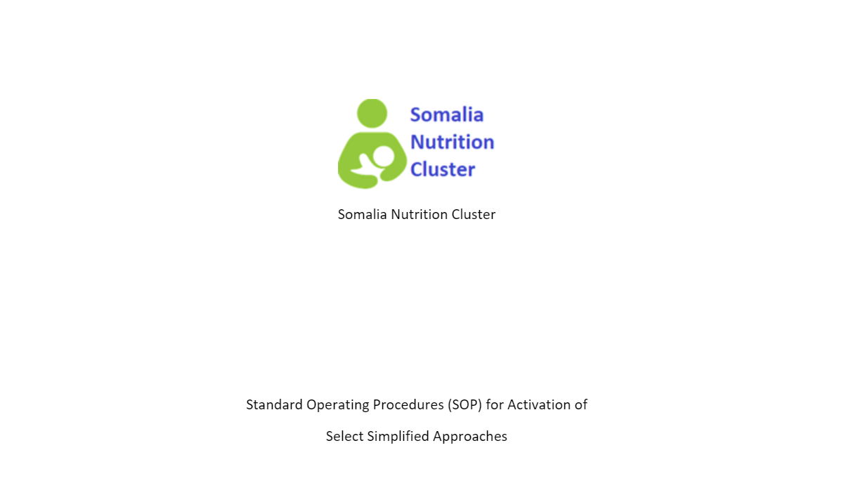 Somalia SOP for Activation of   Select Simplified Approaches 