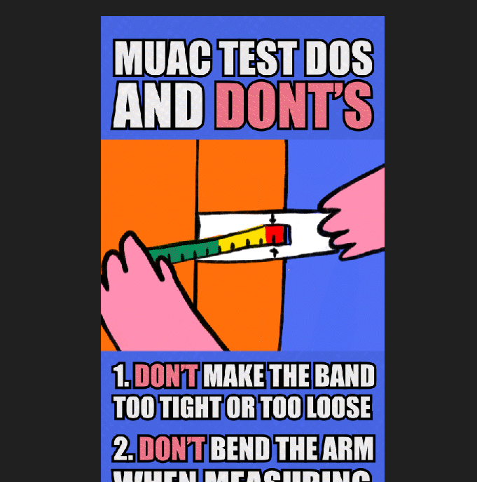 What the MUAC test color mean?