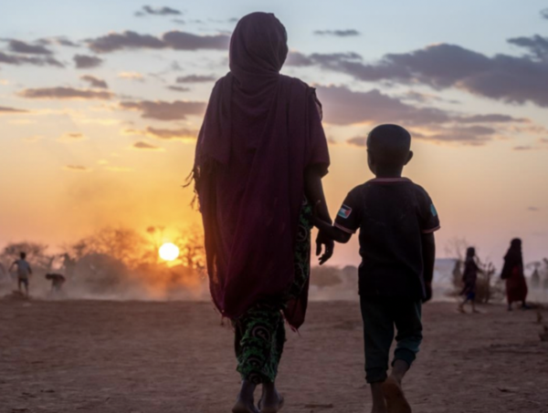 In the Somali region of Ethiopia, near the town of Hargele, thousands of women and children are displaced by severe drought.